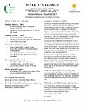 Parent Week at a Glance - Week of March 6-10 Parent Week at a Glance - Week of March 6-10