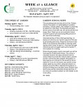 Parent Week at a Glance - Week of April 3-7 Parent Week at a Glance - Week of April 3-7