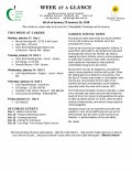 Parent Week at a Glance - Week of Jan 22-26 Parent Week at a Glance - Week of Jan 22-26